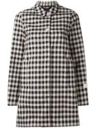 Woolrich Checked Mid Coat - Blue