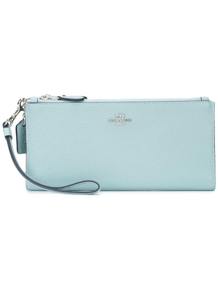 Coach Double Zip Wallet - Blue