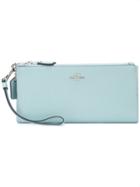 Coach Double Zip Wallet - Blue