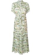 Carven Lamb Print Dress - Green