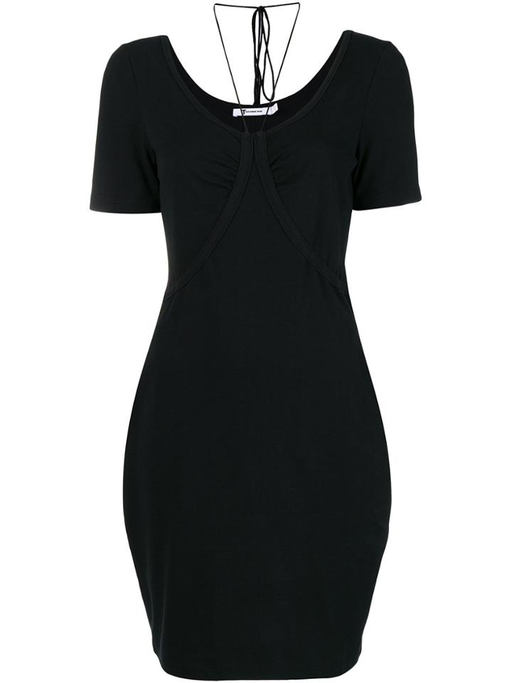T By Alexander Wang Short Sleeve Dress - Black