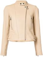 Derek Lam 10 Crosby Leather Moto Jacket - Grey