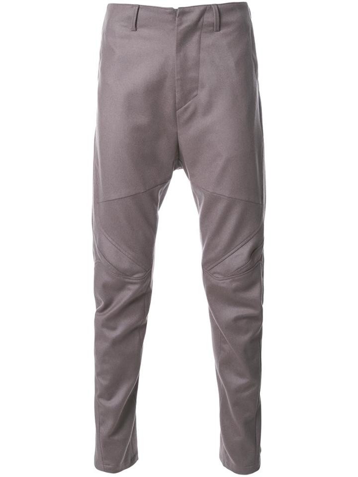 Julius Drop Crotch Motorcycle Trousers, Men's, Size: Iv, Grey, Polyurethane/cashmere/wool