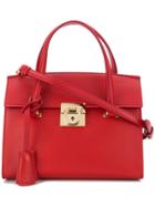 Salvatore Ferragamo Mara Top Handle Bag - Red
