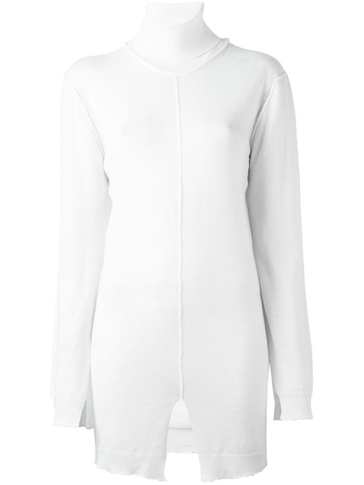 Damir Doma Roll Neck Knitted Blouse, Women's, Size: Xs, White, Virgin Wool