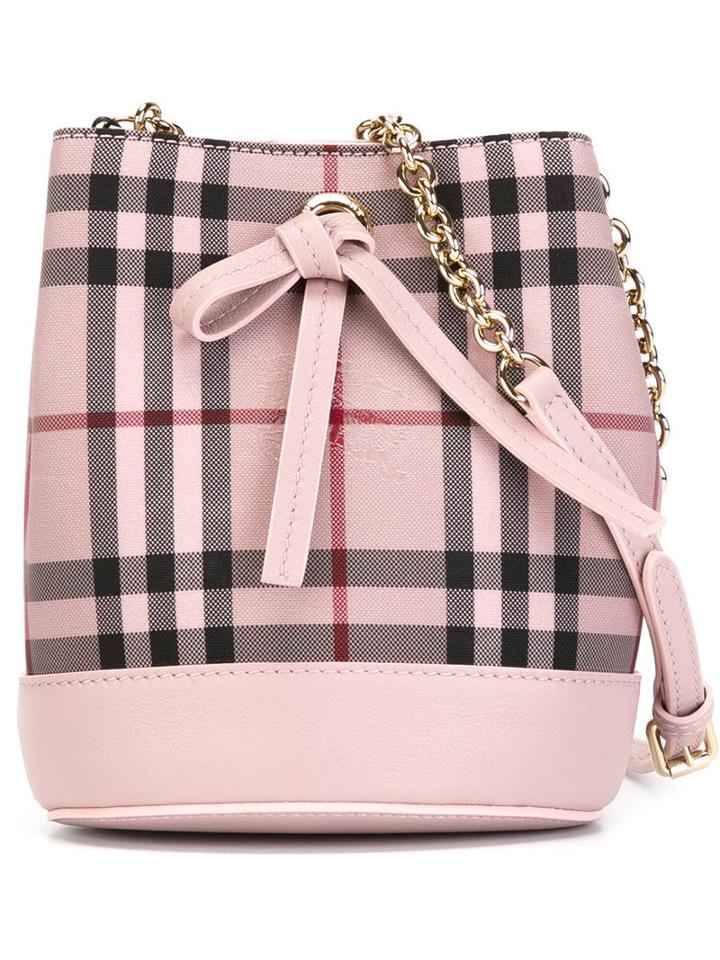 Burberry Small Check Bucket Bag