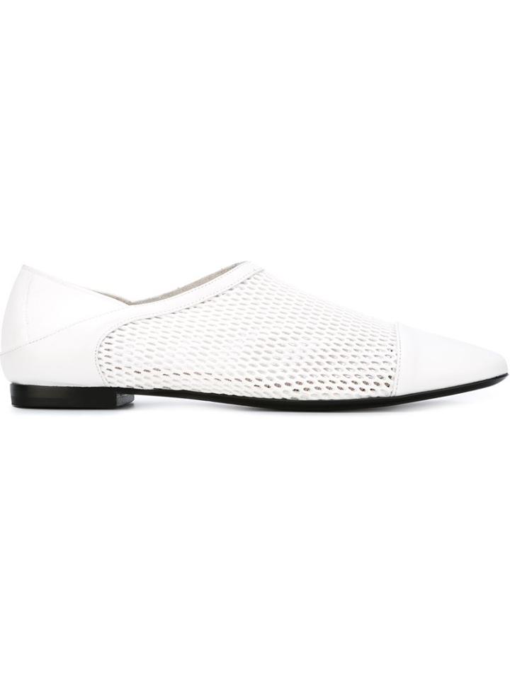 Emporio Armani 'bianco' Perforated Loafers