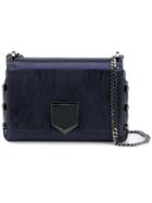 Jimmy Choo Petite 'lockett' Shoulder Bag, Women's, Blue, Leather/suede