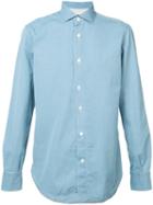 Eleventy - Classic Shirt - Men - Cotton - L, Blue, Cotton