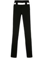 Comme Des Garçons Homme Plus Cut Out Waistband Trousers - Black