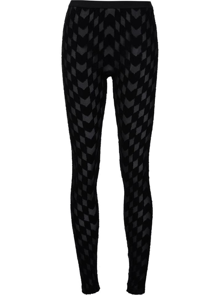 Gareth Pugh Woven Leggings, Women's, Size: 40, Black, Nylon/spandex/elastane/viscose