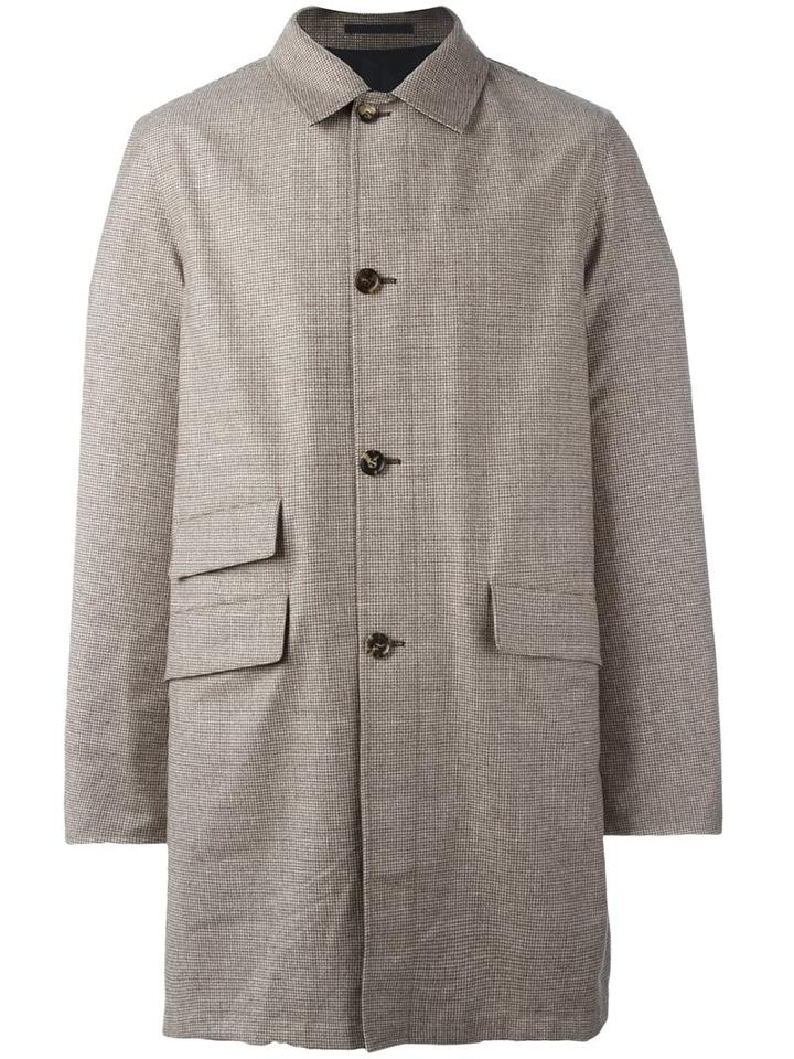 Kiton Reversible Single Breasted Coat