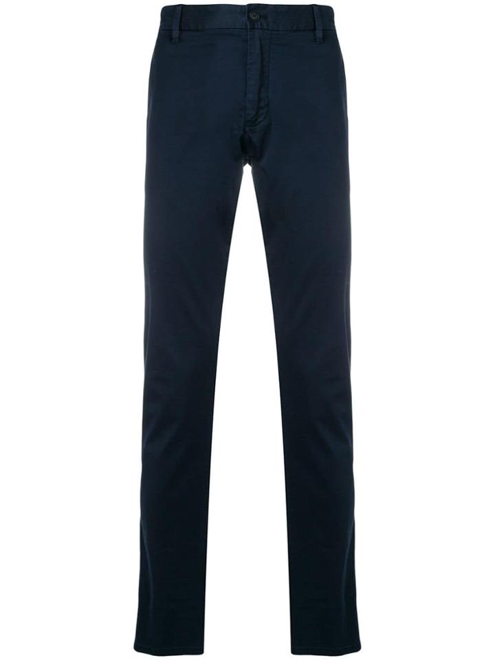 Emporio Armani Regular Chino Trousers - Blue