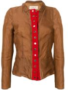 Romeo Gigli Vintage Fitted Shirt Jacket - Brown