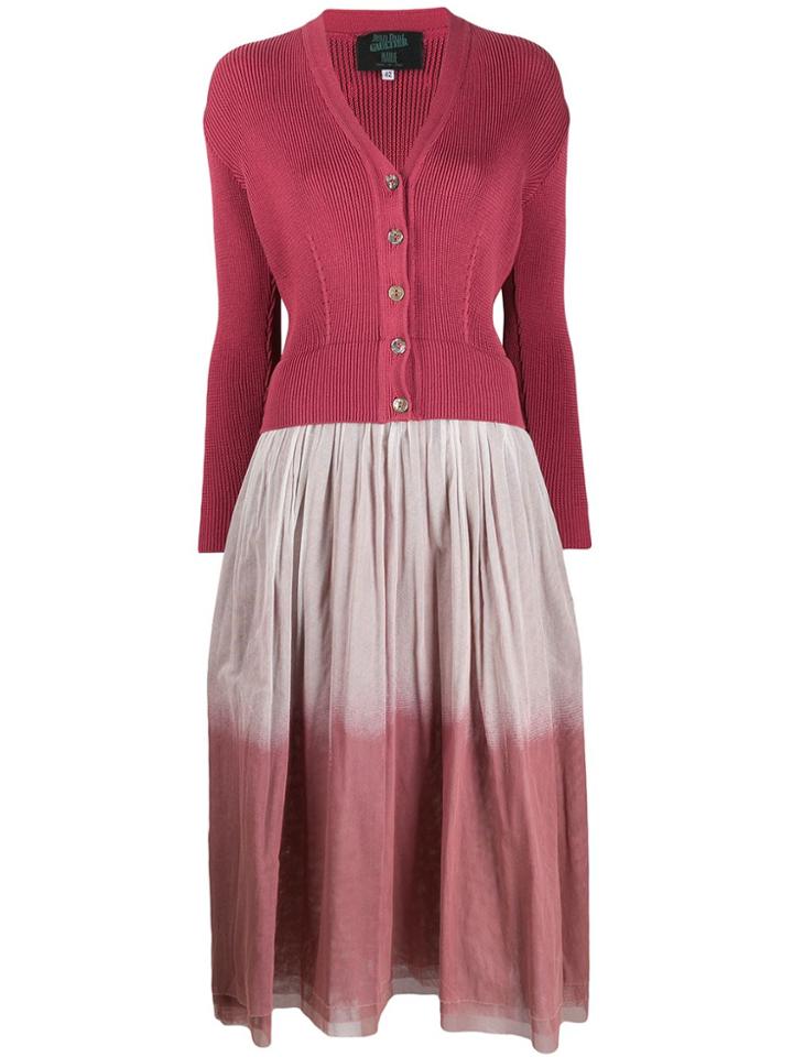 Jean Paul Gaultier Pre-owned 1991 Layered Gradient Dress - Pink