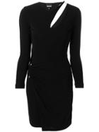 Just Cavalli Ruched Cut Out Dress - Black