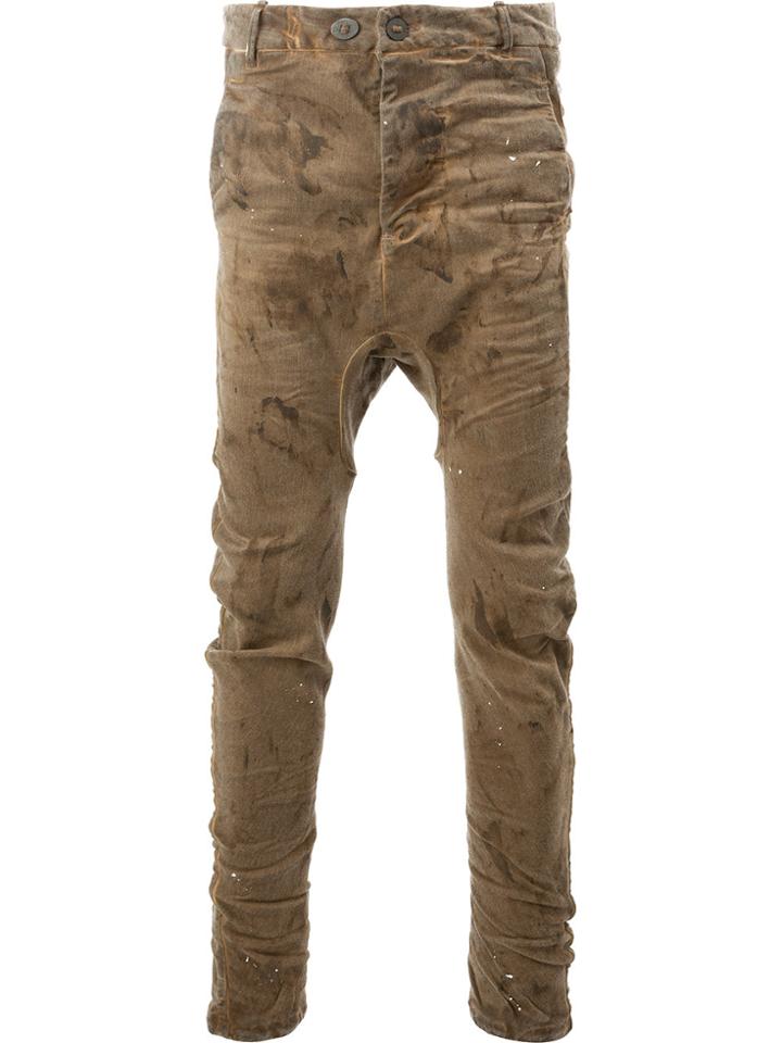 Boris Bidjan Drop-crotch Trousers - Brown