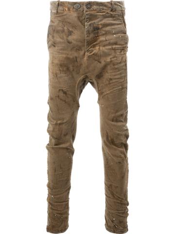 Boris Bidjan Drop-crotch Trousers - Brown