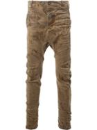 Boris Bidjan Drop-crotch Trousers - Brown