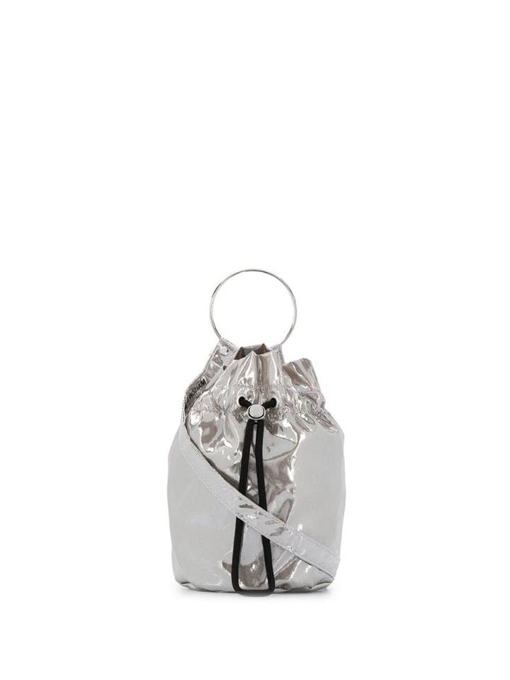 Mm6 Maison Margiela Toggle Fastened Shoulder Bag - Metallic