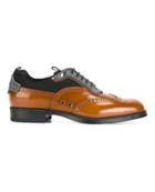 Fashion Concierge Vip Prada Leather And Technical Fabric Lace-up Shoe