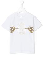 Billionaire Kids Logo Print T-shirt, Boy's, Size: 10 Yrs, White