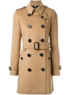 Burberry 'kensington' Trench Coat, Women's, Size: 8, Nude/neutrals, Acetate/viscose/cashmere/wool