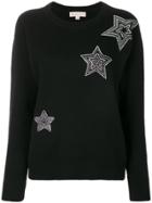 Michael Michael Kors Embellished Star Sweatshirt - Black