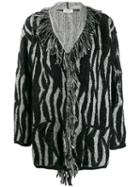 Liu Jo Fringe Detail Cardigan - Black