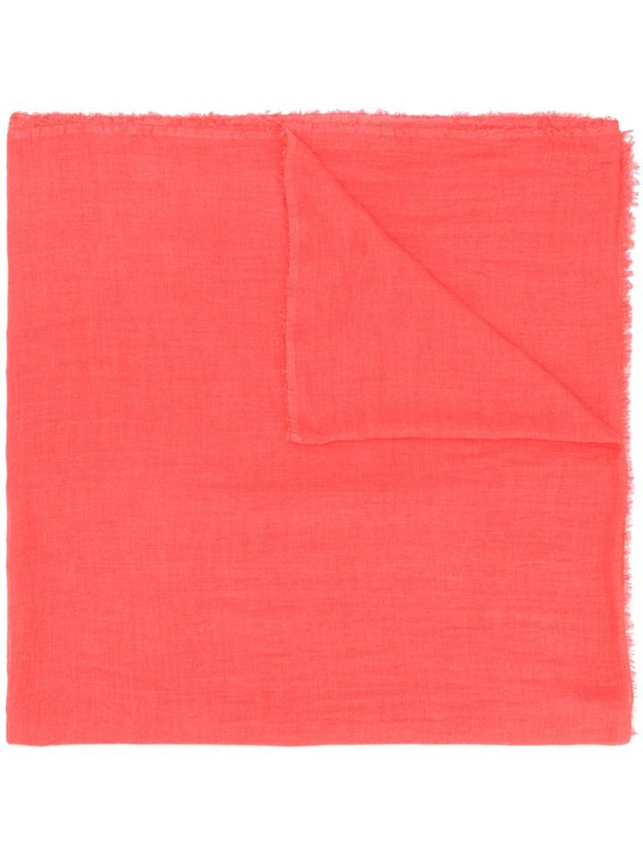 Faliero Sarti Raw Edge Scarf - Yellow