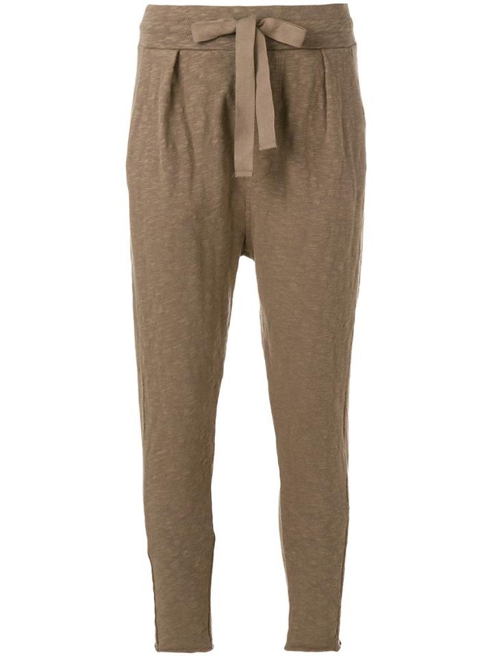 Thom Krom Tie Waist Sweatpants - Brown