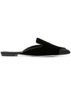 René Caovilla Pointed Mules - Black