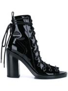 Ann Demeulemeester Lace-up Ankle Sandals - Black