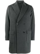 Tonello Double-breasted Midi Coat - Grey