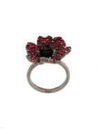 Sonia Rykiel Embellished Poppy Ring - Metallic