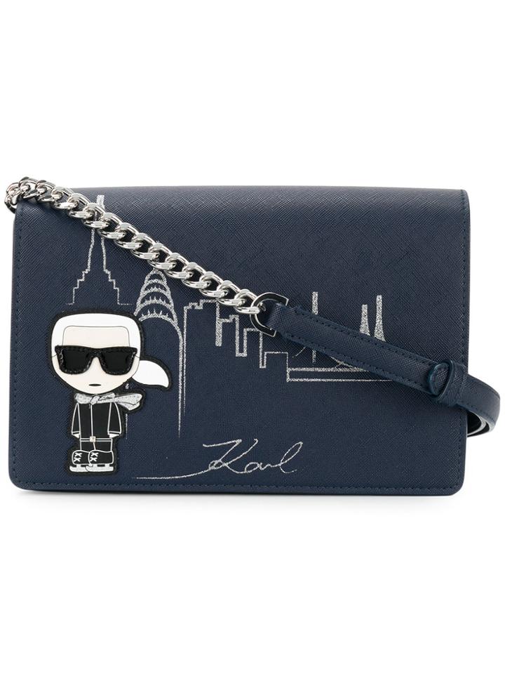 Karl Lagerfeld Nyc Shoulder Bag - Blue