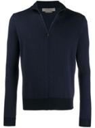 Corneliani Knit Zipped Jacket - Blue
