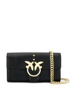 Pinko Foldover Crossbody Bag - Black