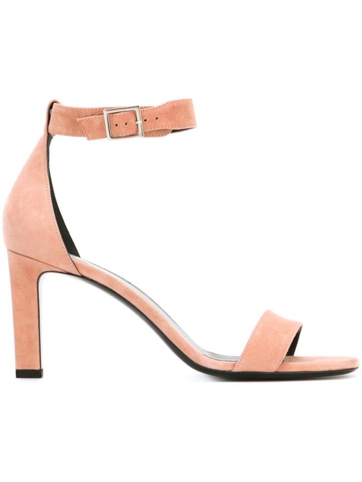 Saint Laurent Grace 105 Sandals, Women's, Size: 36, Pink/purple, Suede/leather