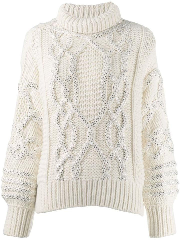 Ermanno Scervino Cable-knit Jumper - White