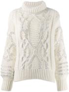 Ermanno Scervino Cable-knit Jumper - White