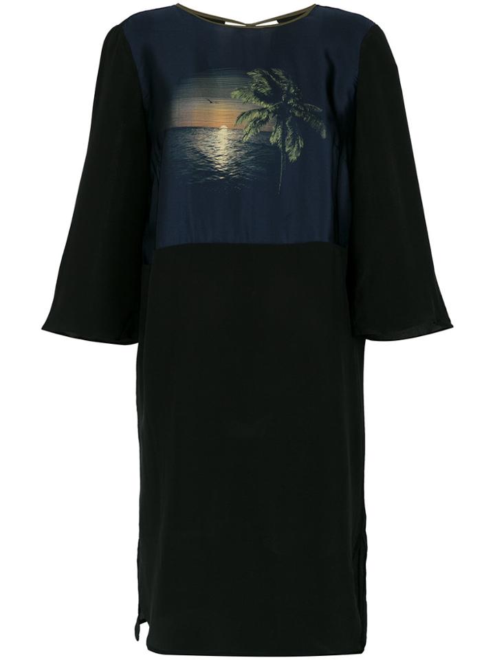 Osklen Por Do Sol Silk Dress - Black