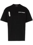Palm Angels Short-sleeve Cotton Logo T-shirt - Black