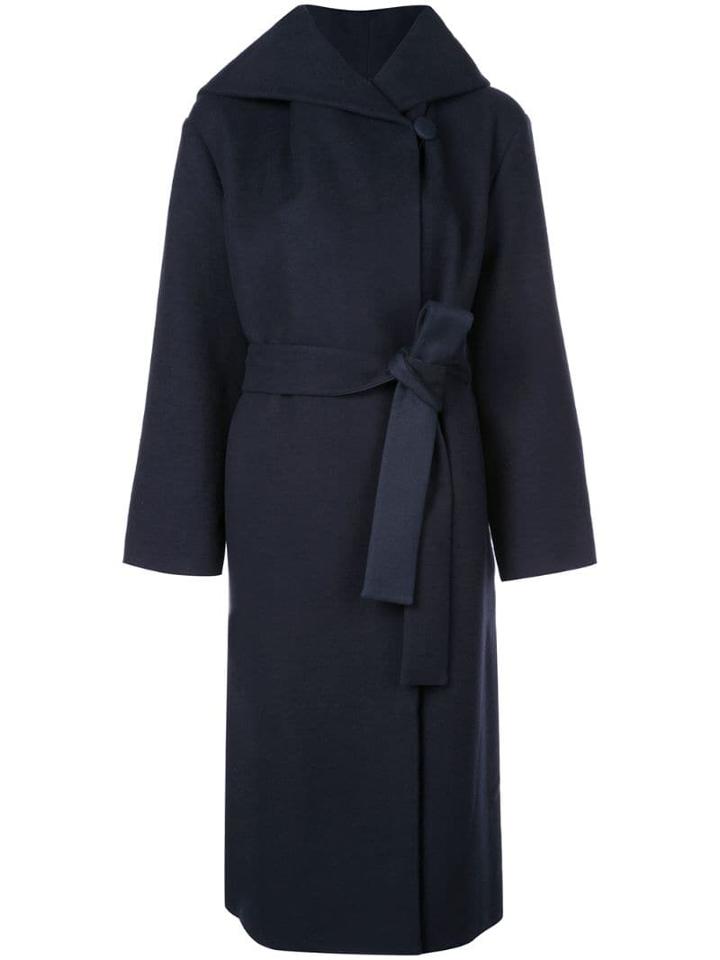 The Row Riona Hooded Coat - Blue