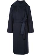 The Row Riona Hooded Coat - Blue