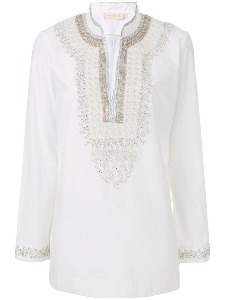 Dorothee Schumacher Sequin Neck Tie Blouse - Green