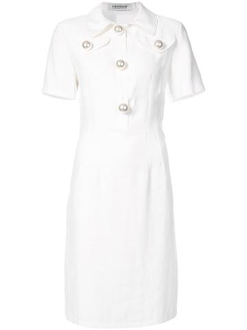 Kimhekim Fitted Pearl Dress - White
