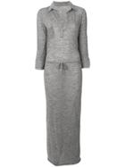 Humanoid Long Belt Dress - Grey