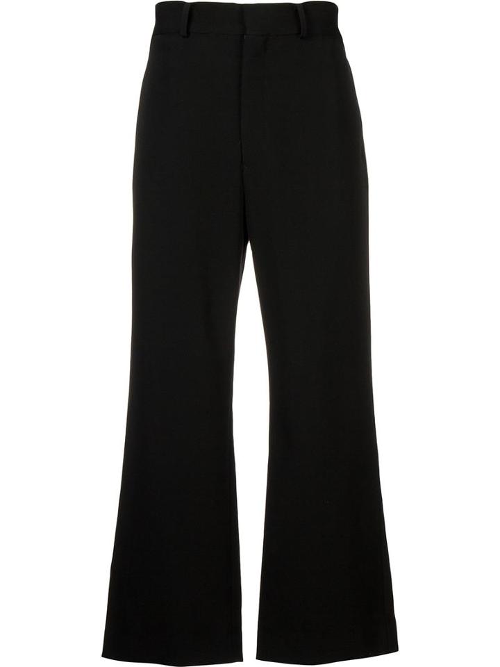 H Beauty & Youth. Straight Leg Trousers, Men's, Size: Small, Black, Cotton
