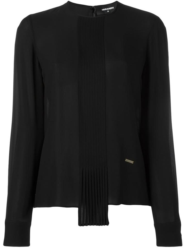 Dsquared2 Draped Long Sleeved Blouse